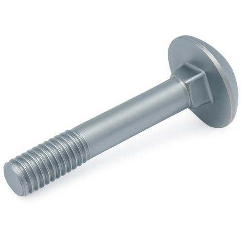 M6x80mm Carriage Bolts, 20 Pack Alloy Steel, Mushroom Head Bolts met Square Neck, Gate, Deur, Headboard Bolts, Galvanized and Corrosion Resistant, Carriage Bolts Schroeven, DIN 603