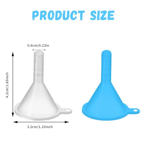 Kleine Plastic Funnel 10 stuks Mini Funnel Spout voor het vullen van flessen, glazen, parfums, poeder Funnels, essentiële oliën, Shampoo, Zand, Art Lab flessen