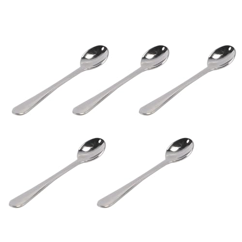 5 stuks rijstalen mini-kruislepels, kleine dessertlepels voor koffie, thee, suiker en honing in de keuken