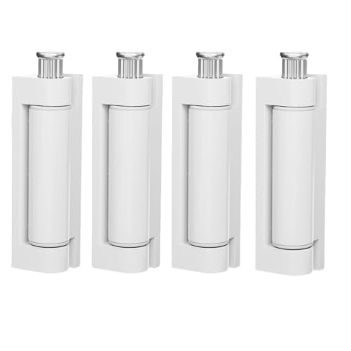 4 Stukken en raamscharnieren, raamhardware reserveonderdelen, deur en raamscharnieren, deurscharnieren, raamscharnieren voor schroef-aan (Wit)