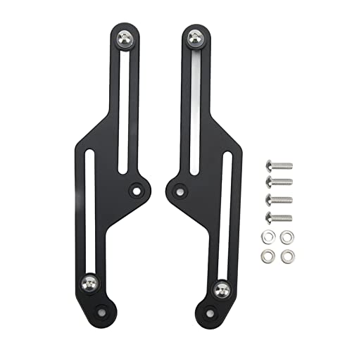 Motorfiets verstelbare windscherm Bracket Regulator Pair Geanodiseerd zwart Vervanging voor Tenere 700 XT700Z 2019 2021-Tenere
