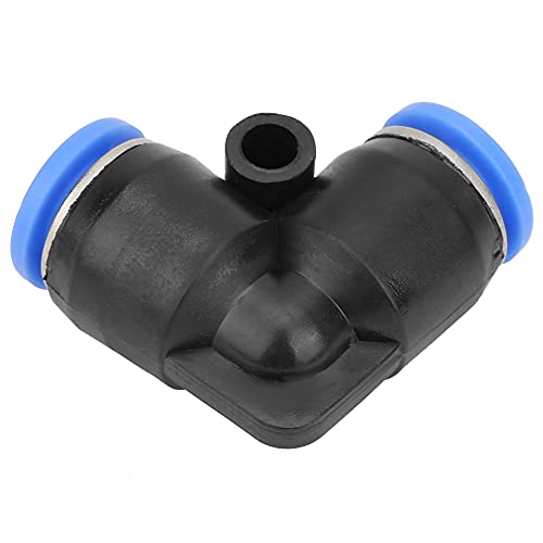 10Stuks PV 4/6/8/10/12 Plastic Equal Elbow, Quick Connect Pneumatische luchtslang Buis Push Fitting Push to Connect Fittings Pneumatische Fittings Kit (PV-8 (8mm)) 4
