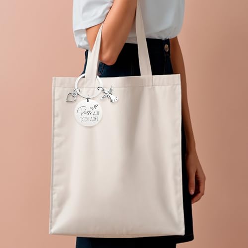 Guardian Angel Keychain, Metalen Keychain, Pas uw Guardian Angel, Auto Cadeau, voor vriendje, Vaderdag, Moederdag, Zilver, One Size, Silver, Siliver, One size 5