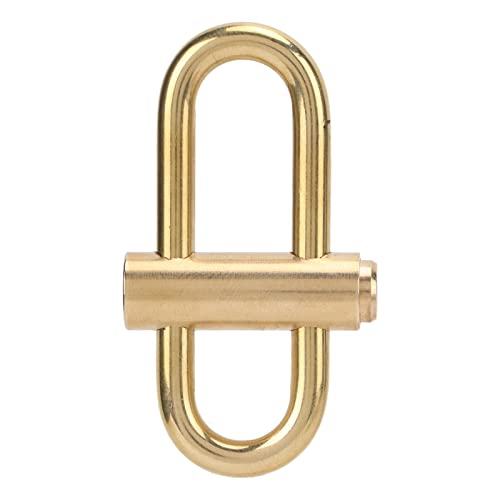 Slide Lock Carabiner Brass Lock Keychain Clip Snap Lock hangslot