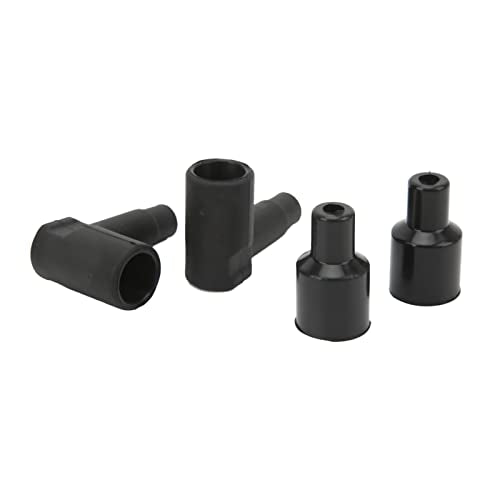 Spark Plug Sleeve Connection Kit, 90 Degree Rubber Spark Plug Sleeves, HEI Distributeur en ontstekingssleeves, voor 6-10 Mm Wires 4
