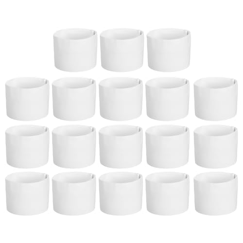 Football Captain Armband, 18st Captain Armbanden voor Voetbal Elastische Captain Arm Band Sport Captain Armbanden voor de jeugd Volwassen Voetbal Team Training Wit