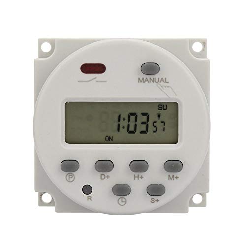 Mini programmeerbare tijdschakelaar, 1 seconde tot 168 uur, elektronische automatische tijdregeling, 5V 12V 24V 110V 220V, digitale wand/Panel Mounting Timer (5V DC)