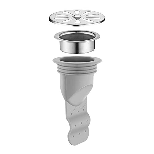 Steel Ring Douche Vloer Drain Backflow Preventie Siliconen Deodorant Pipe Filter One Way Drain Ventielrioolkern