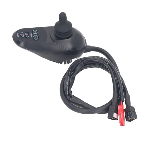 Rolstoel Joystick Brush Controller 50a Elektrische rolstoelstroomregelaar met 4 toetsen Joystick Control DC 24V voor elektrische rolstoelen Intelligente robots 4