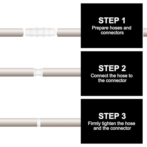 3/4" x 1/2" kunststof slang Barb Fitting, 2Pcs Thru-Bulk Pipe Connectors Barbed Wire Splicer Mender Joint Adapter Unie voor Aquarium Brandstof Gas Liquid Air 5
