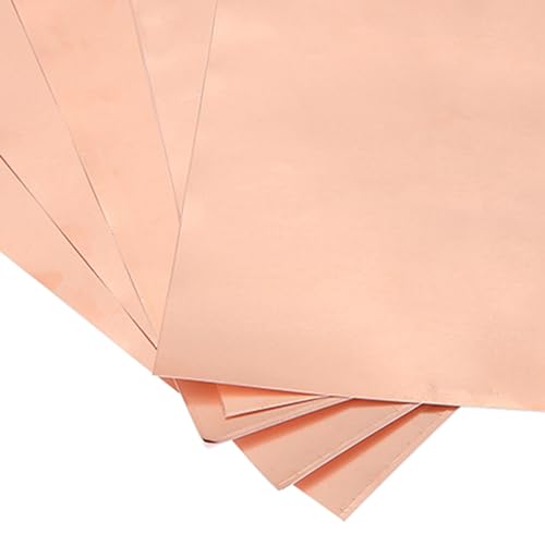 5Pcs Gitaar Koperen Sheet, Portable Copper Foil Kleefband voor Gitaar en EMI Schilderen DIY Art Crafts 4