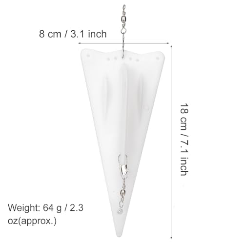 3Stuks Vissen Trouling Board Vissen Duikplank Plastic Duikplank Trouling Planer Board Trouling Duikplank Inline Trouling Board Vissen accessoire 5