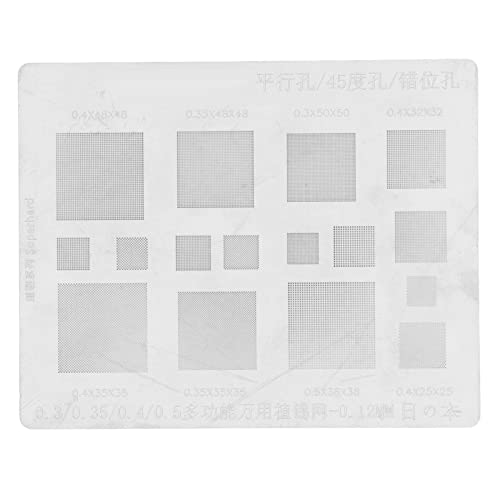 BGA Reballing Stencil, Universal BGA Reballing Stencil Multifunctionele Tin Planting Template voor Phone BGA IC Chips Reparatie, Soldeerstations