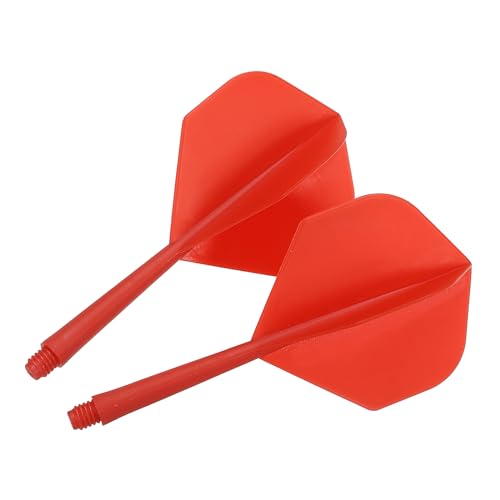 Geïntegreerde Dart Shaft en Vluchten, 3 Pack 2BA Lichtgewicht Plastic Dart Pijl Accessoires Standaard Vorm, Rood 4