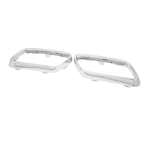 Uitlaatrem van de auto, 1 Paar Auto Uitlaat Tip Cover Trims Bezel Vervanging voor Benz C klasse W206 (Zilver Chrome)