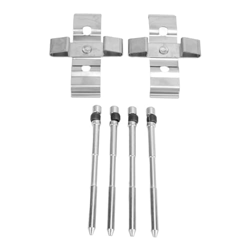 Ont schijf rempad Pin Kit PFK1263D voor Clio RS 197 200 Sport 2006 2012, le Shock Absorptie Montagekit, Hardware in zwarte kleur, Compatibel met klem