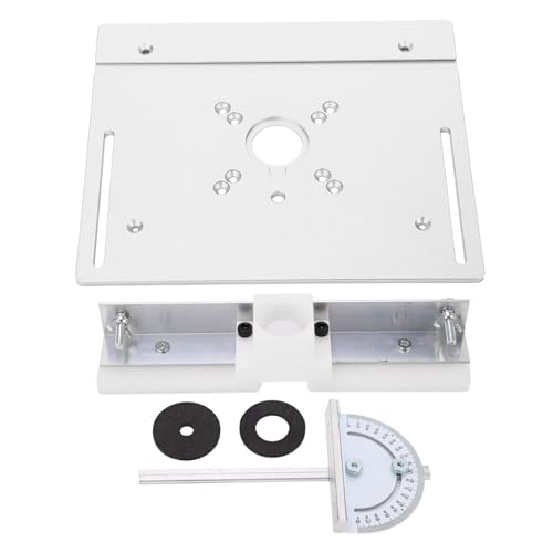 Metalen Router System Kit Aluminium Houtbewerking Invoegen Base Plate Inverter Board Reparatie Machine voor Router Tafelzaag Houtbewerking Platform (Zilver)