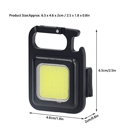 Key Chain Mini Toorts, Levensecht, Waterdicht, Draagbare zaklamp, Haak Sluiting, COB lichtbron, 500 LM, Vissen 4