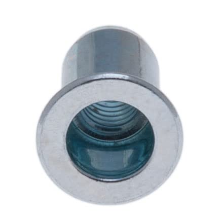 M10 Blinde klinknagelmoeren, cilindrische as met ronde kop, open einddraad, 10mm moer, gegalvaniseerd staal klinkmoer voor staal, legering, koper, kunststof, glasvezel en composiet (10 st.) 5