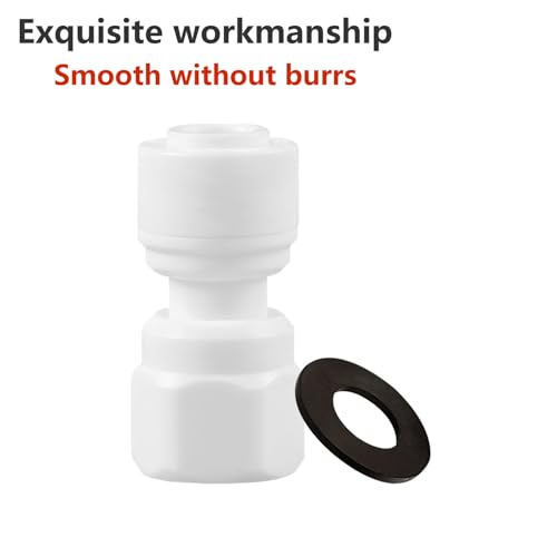 1Stuks 1/4" Tube OD tot 10mm Vrouwelijke Thread Water Filter Connectors, Plastic Pipe Quick Connectors voor Water Filter Dispensers 3