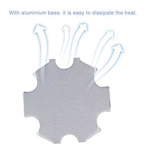 25Stuks 5V LED Chips, 200LM 1W High Power LED Lamp kralen, LED Chips Lampenkralen voor doe-het-zelf Verlichting Fixtures, Zaklampen, Modellering Lichten(Pure White)