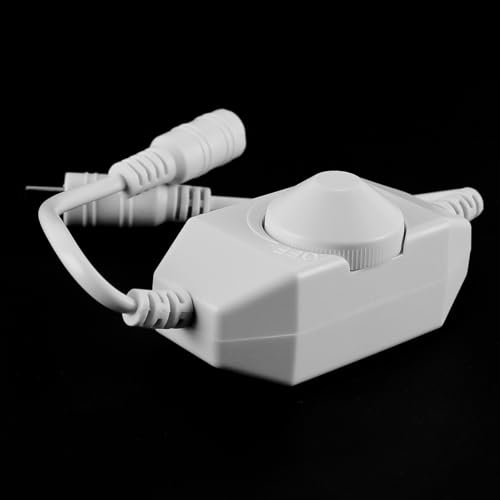 Zee 2st DC 12V-24V 3A COB Strip Dimmer Switch Kabel SMD Strip PWM Controller Tape Helderheid Control In-Line Dimmer wit 4
