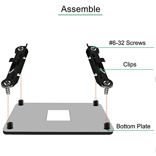 CPU Ventilator Bracket voor AM4 Backplate, 3 Pairs Heat Sink Holder Montage Bracket voor Hook Type Air Cooled of gedeeltelijk Water-Cooled Radiatoren, CPU Ventilator Houders voor AMD
