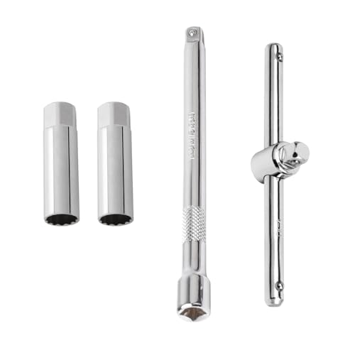 2Pcs 3/8" Thin Wall Spark Plug Socket, Spark Plug Verwijderaar Installeerhulpmiddel met 14mm en 16mm Spark Plug Socket voor Spark Plug wijzigingen