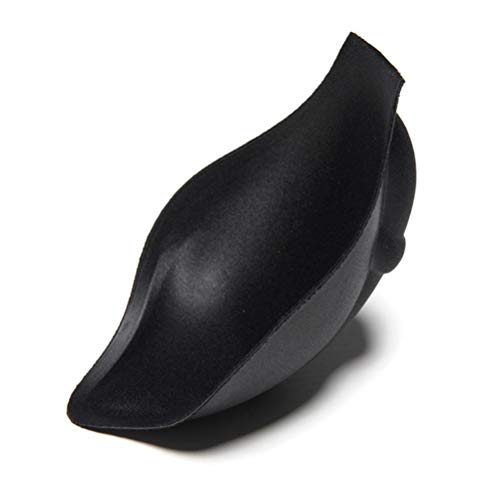 HAOXU Sponge Pad Ondergoed Sexy Briefs Enhancer Cup Mannen Bulge Pouch Front Gewatteerde Onderbroek Zwemkleding Slipje Pad, Zwart, Zwart