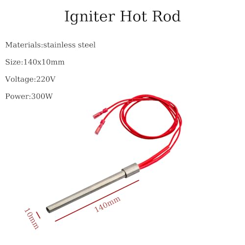 Pellet Igniter, 220V 300W Oven Pellet Stookontsteking Element Heater Tube voor Open haard Grill - 140m m