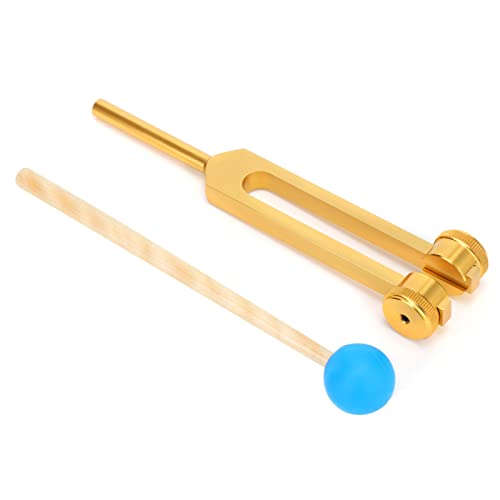 Voice Fork, 136.1HZ Aluminium Medical Tuning Fork met Hammer Instruments Tuning Trillingsgeluid therapie Set