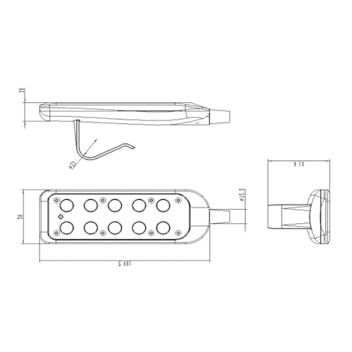 4 Knoppen 5 Pin elektrische fauteuil elektrische bed afstandsbediening, schakelaar elektrische bank afstandsbediening handschakelaar fauteuil stoel controller 3