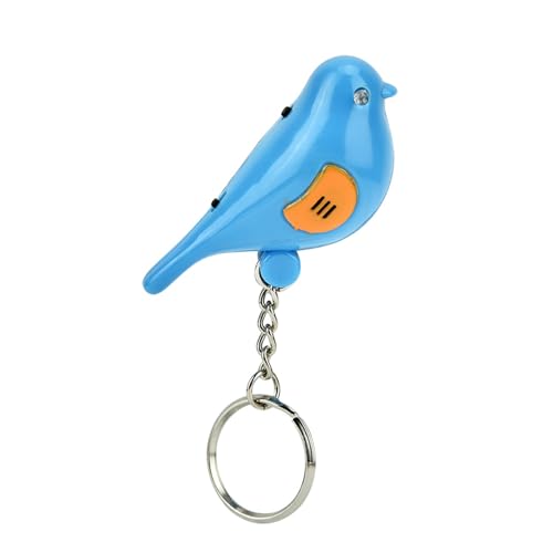 Key Finder geactiveerd door Whistle Tone met LED-licht, sleutelhanger met alarm, stemdetector voor autosleutels en meer, blauw