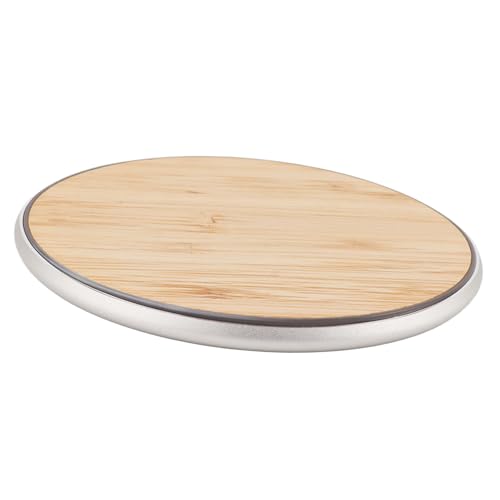 R15W Wirel Ronde Wirel opladen voorbij Wirel Laden voorbij Wirel, 15W W Wirel Ronde Bamboe Mobiele telefoondraad voor Pho 3