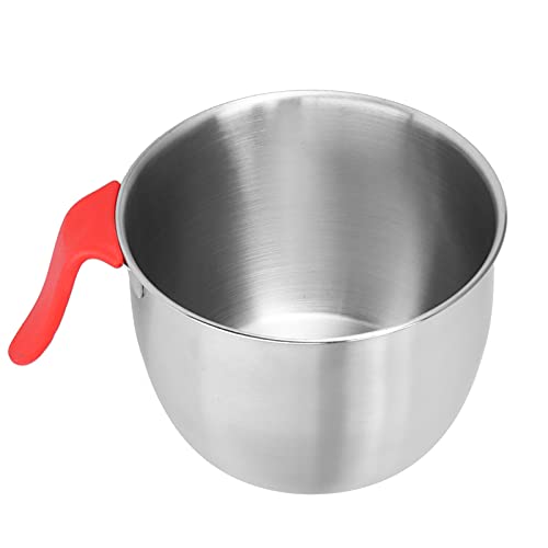 Mixing Bowl met handvat Roestvrij Egg Beater, Mixing Bowl Steel Egg Beater Non-Slip Deepen Splash Proof Egg Beater voor het serveren van salades (3600ML) 5