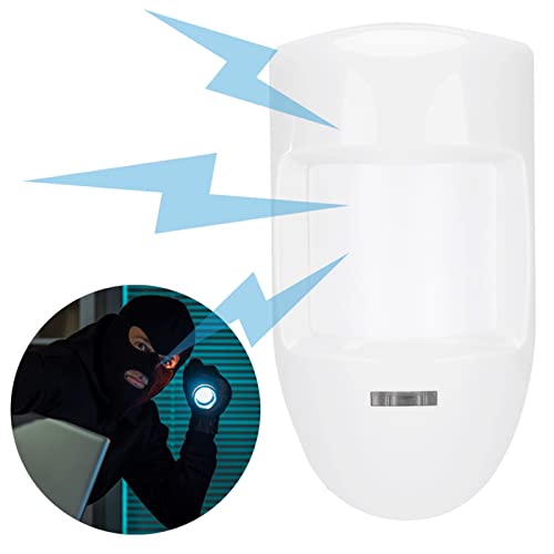 12V bekabelde dubbele PIR bewegingssensor alarm, Infrarood Detector Security System voor thuis, Passieve Infrarood Intrusie Detectie, Binnengebruik, Ideaal voor