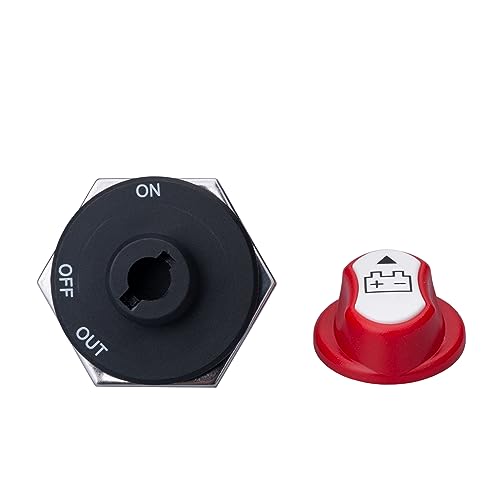 De Battery Isolator Selector Interrupt Switch, Master Power Uitschakelen Aan/Uit, 12V 24V 32V Max 32V 200A Cont 300A INT, Waterdicht voor Car Boat Marine Truck Yacht RV ATV voertuigen 3