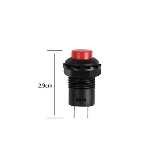 24st Aan/uit knop ronde drukknop 12mm DS-425A Aan/uit zelfsluitende drukknopschakelaar 6 kleuren