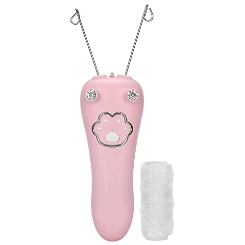 Elektrische vrouwen gezicht haarverwijderaar, elektrische katoen draad epilator lichaam haarverwijderaar draadloos apparaat fysieke verwijdering gereedschap(Wit) 5