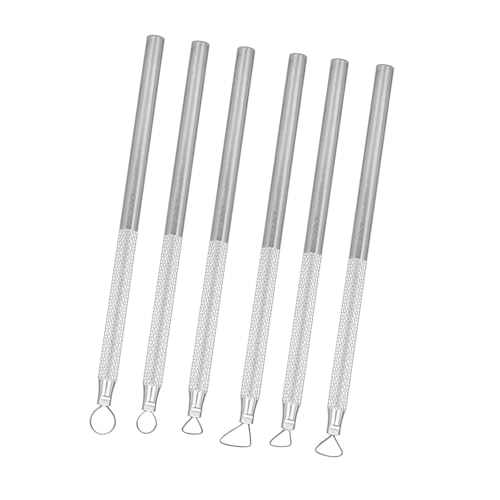 6st/set Kleischraper graveren Sculpterende Pottery Tools Aluminium voor Sludge Embossing Modelling Gladmaken