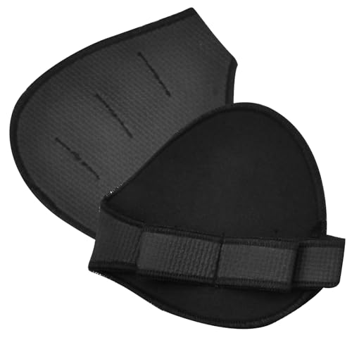 Verpakking van 2 gewichtsheftrucks 12 x 11 cm, 4 vinger Palm Pads Gym, Neoprene non-slip trekhandschoenen voor mannen en vrouwen, dubbele steken, extra brede vingersleeve, Palm Guards