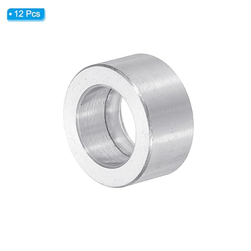 M10 Aluminium Spacers, 12Pcs Metaal Spacers Aluminium 10,2mm ID x 16mm OD x 10mm l voor 3/8 of M10 Schroefbouten 3