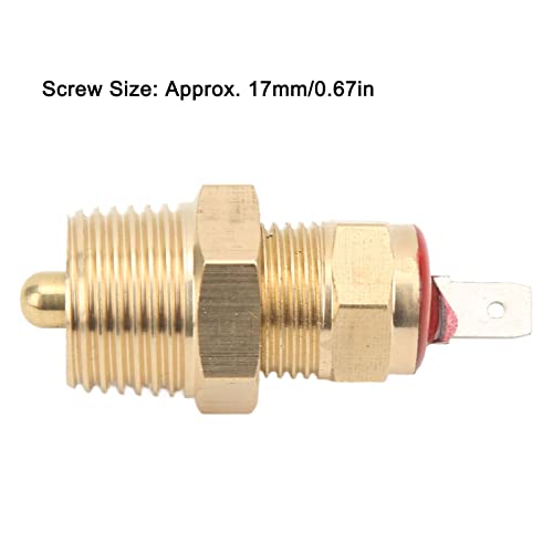 Koelventilator Thermostaatschakelaar voor auto, motor Radiator Koelventilator Thermostaat Temperatuurschakelaar 3/8in NPT Thread 185‐200°F voor 10 12 14 16in Ventilatoren