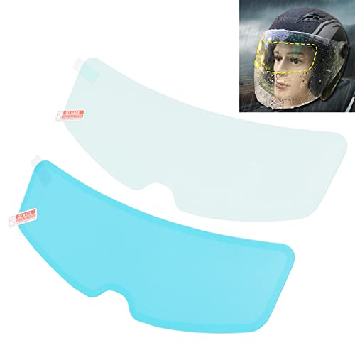 Motorhelm Regenbestendig Anti-Mist Visor Filmset, 24,5cm 9.6in Windschild Helm Anti Mist Film Hoge transparantie Universeel 3