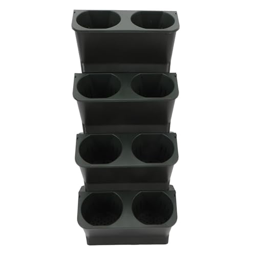 Verticale Tuinplanter, Wandplanter voor Outdoor Planten Wandplanter voor Binnen Planten Bloempotten Hangen Planten voor Tuin Balkon Yards Home Decor, 22.4x9.4in (Donkergroen)