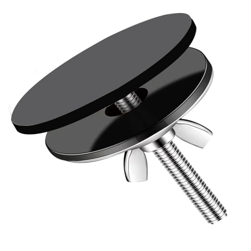 5cm Roestvrij stalen blinde stophoes, spoelbak, Faucet Cover, Roestvrij stalen Faucet Gat, Aanrecht Faucet Hole Cover voor Keuken Badkamer aanrecht (zwart)