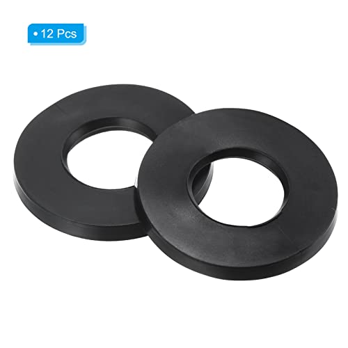 M10 Rubber Flat Washer 12 st 10mm ID 20mm AD Afdichting Spacer Afdichting Ring voor Waterpijp Waterslang Bevestiging Bolts Zwart 3