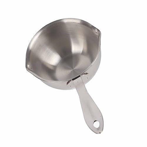 Butter Coffee Milk Warmer Mini Roestvrij stalen boter Smelten Pan Kleine Saucepan met inductie Bottom en Double Lip (150ML) 5