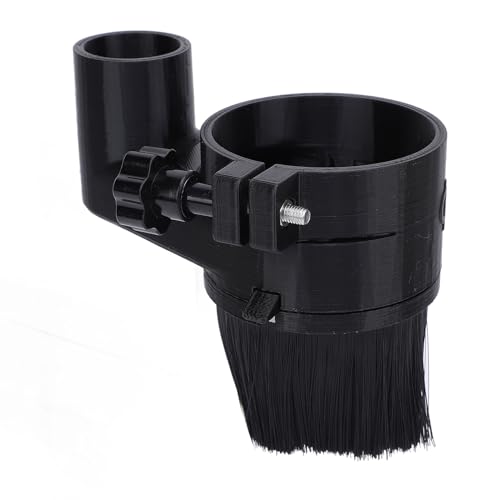 65mm CNC Stofschoen Router Stofhoes met Magnetisch Ontwerp, Afneembare Bristles, voor 1.5KW Spindle Motor Gravure Machine