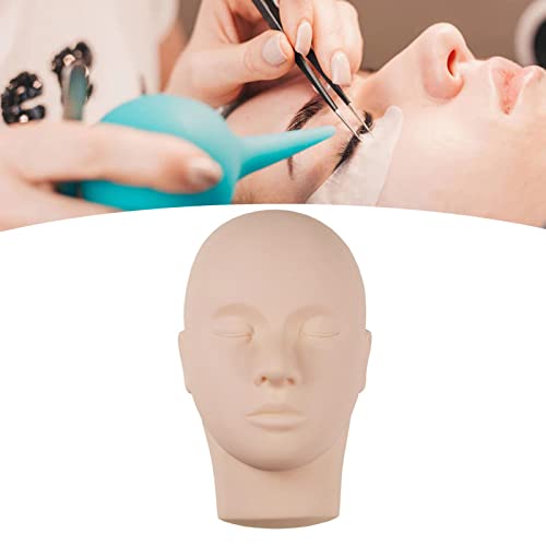 Lash Mannequin Head, Vervang Oogleden Mannequin Head, Make-up Soft-Touch Rubber Oefenhoofd voor Lash Extension Practice 3